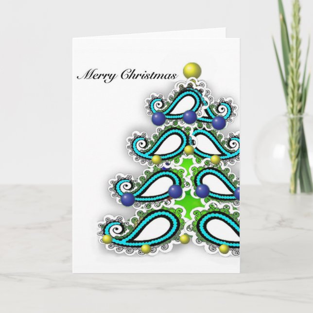Tarjeta de felicitación para Navidades con diseño  (Anverso)