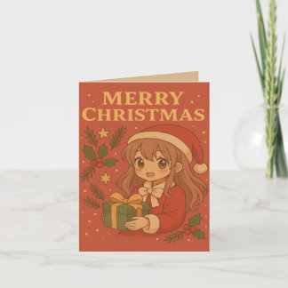 Tarjeta de felicitación para Navidades con temas d