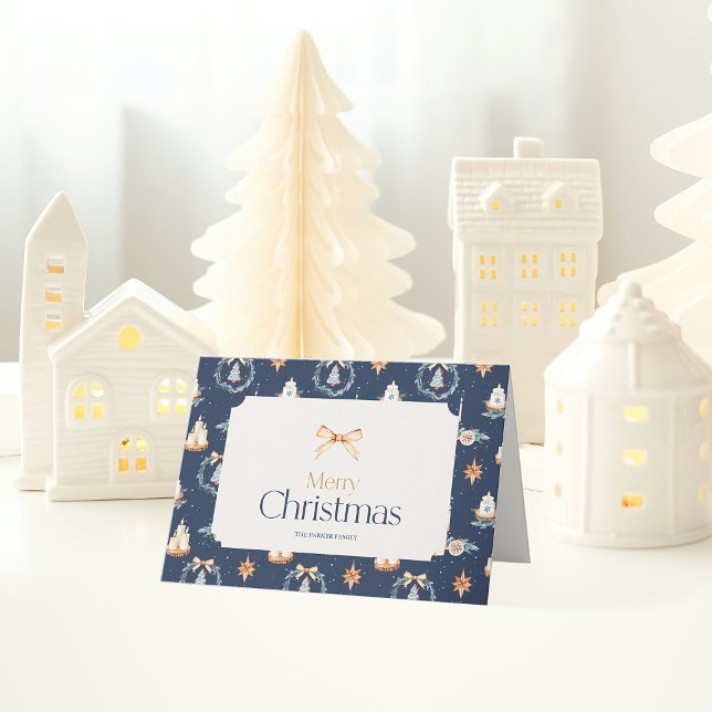 Tarjeta de felicitación para Navidades de acuarela (Subido por el creador)