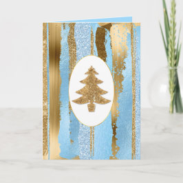 Tarjeta de felicitación para Navidades de árbol Pu