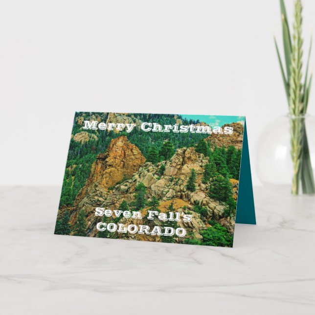 Tarjeta de felicitación para Navidades de Colorado (Anverso)