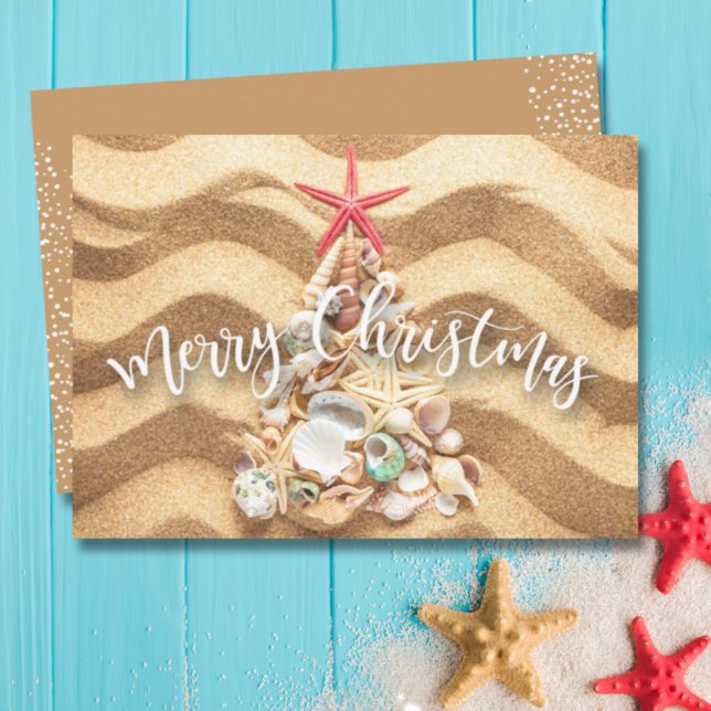 Tarjeta de felicitación para Navidades de conchas  (Subido por el creador)