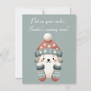 Tarjeta de felicitación para Navidades de diversió