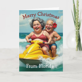 Tarjeta de felicitación para Navidades de Florida
