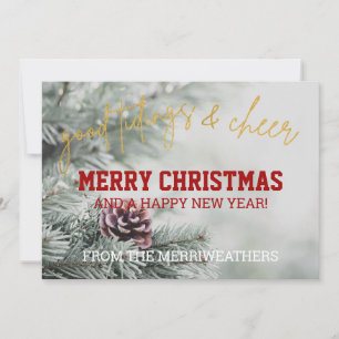 Tarjeta de felicitación para Navidades de fotograf