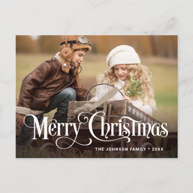Tarjeta de felicitación para Navidades de fotograf (Anverso)