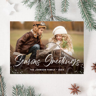 Tarjeta de felicitación para Navidades de fotograf