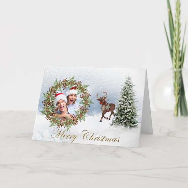 Tarjeta de felicitación para Navidades de fotograf (Anverso)
