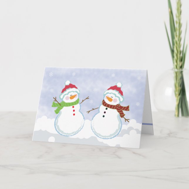 Tarjeta de felicitación para Navidades de invierno (Anverso)