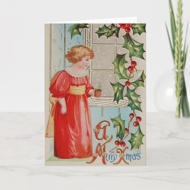 Tarjeta de felicitación para Navidades de jardiner (Anverso)