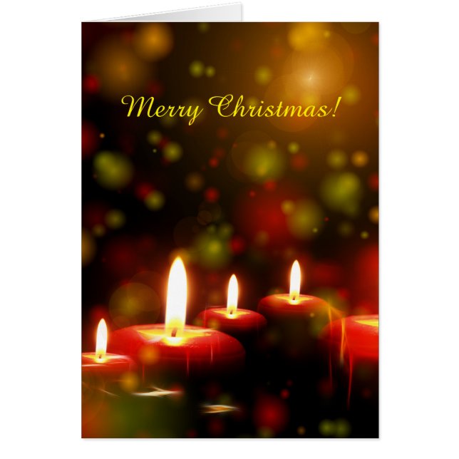 Tarjeta de felicitación para Navidades de la noche (Frente)