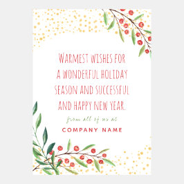 Tarjeta de felicitación para Navidades de negocios