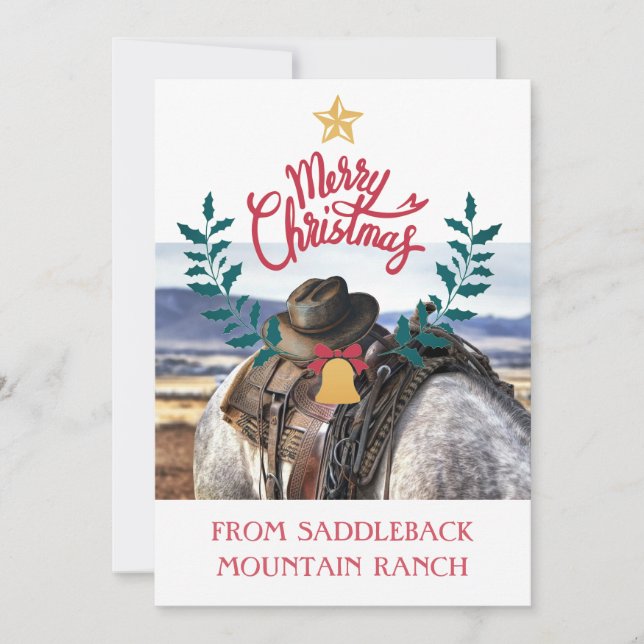 Tarjeta de felicitación para Navidades de negocios (Anverso)