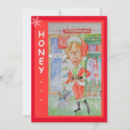 Tarjeta de felicitación para Navidades de parejas