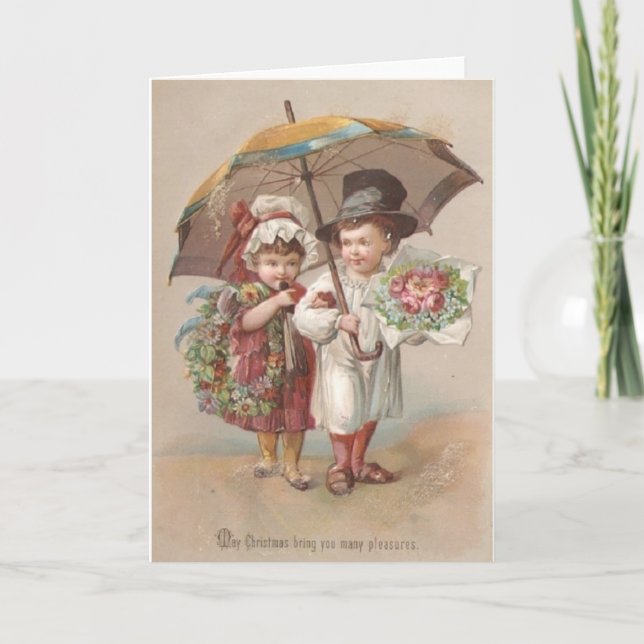Tarjeta de felicitación para Navidades de parejas  (Anverso)