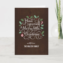 Tarjeta de felicitación para Navidades de tipo de 
