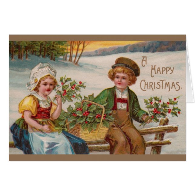 Tarjeta de felicitación para Navidades de Victoria (Anverso (Horizontal))