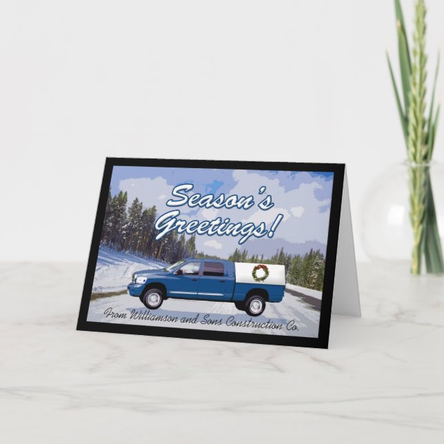 Tarjeta de felicitación para Navidades del contrat (Anverso)