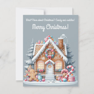 Tarjeta de felicitación para Navidades dulces