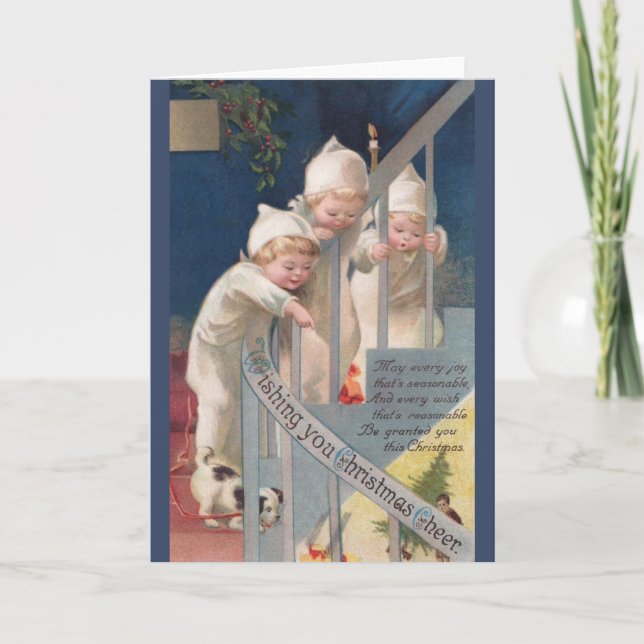 Tarjeta de felicitación para Navidades infantiles  (Anverso)
