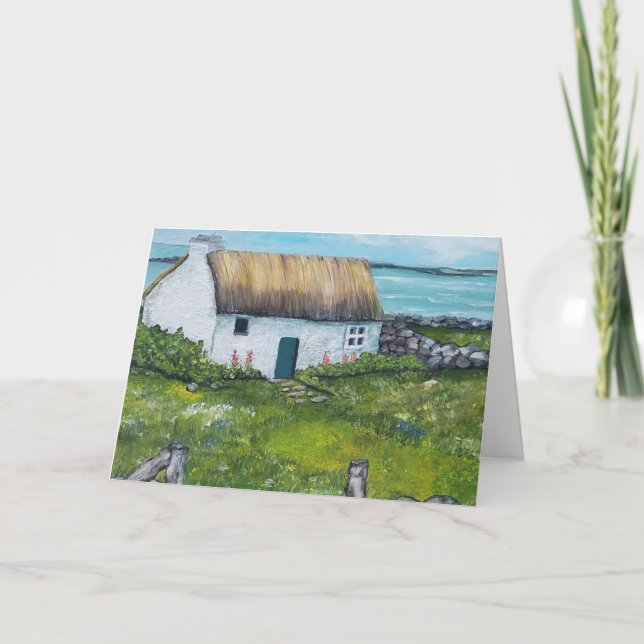 Tarjeta de felicitación para Navidades irlandeses (Anverso)