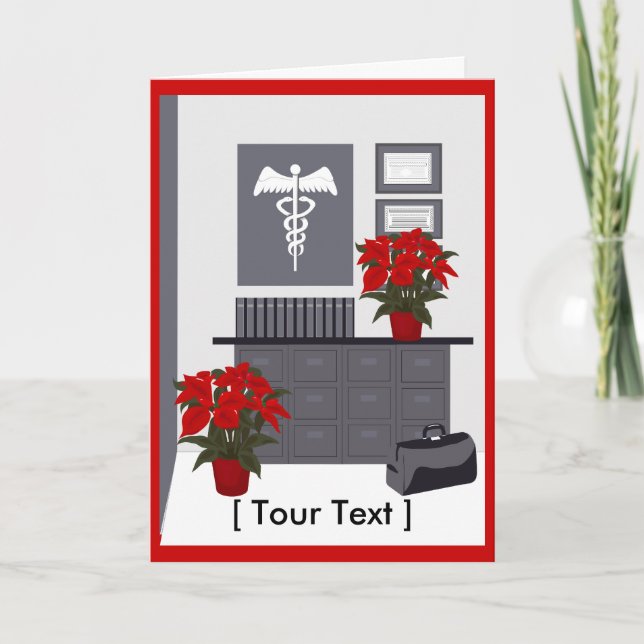 Tarjeta de felicitación para Navidades médicas (Anverso)