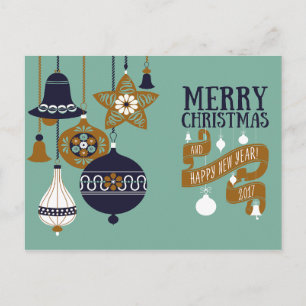 Tarjeta de felicitación para Navidades modernos