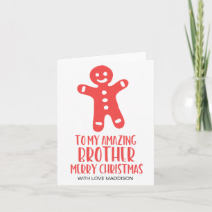 Tarjeta de felicitación para Navidades rojos y bla