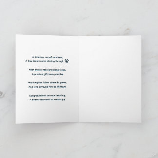 Tarjeta de felicitación para niño