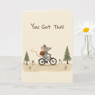Tarjeta de Felicitación para Niños con Ratón Adora
