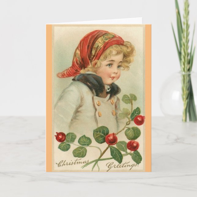 Tarjeta de felicitación para niños Navidades de Vi (Anverso)