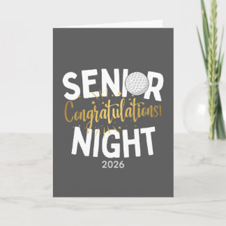 Tarjeta de Felicitación para Noche de Golf Senior