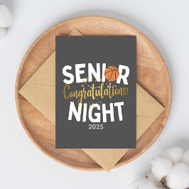 Tarjeta de Felicitación para Noche de Senior de Ba