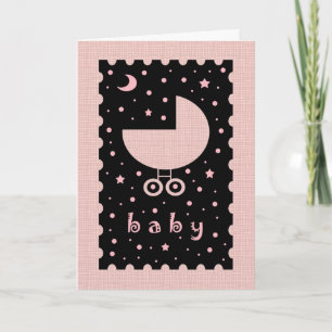 Tarjeta de Felicitación para Nueva Bebé Niña