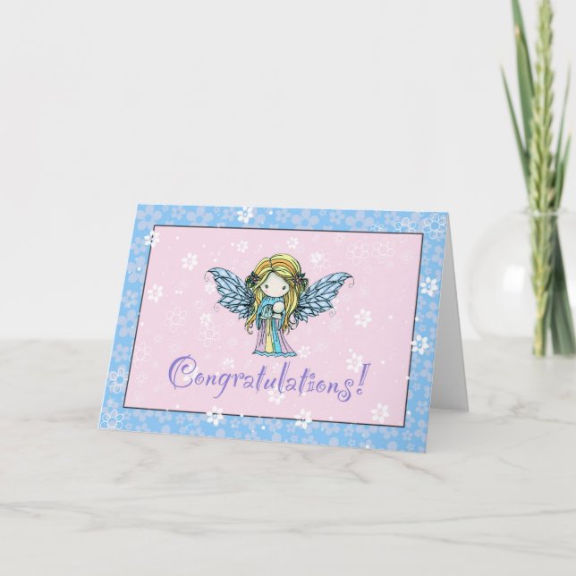 Tarjeta de Felicitación para Nuevo Bebé (Anverso)