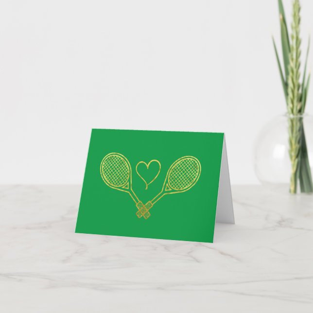 Tarjeta de felicitación para pareja de tenis román (Anverso)