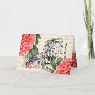 Tarjeta de felicitación para peones Bella Italy