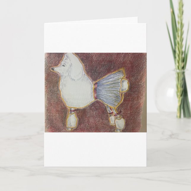 Tarjeta de felicitación para perro de los Pirineos (Anverso)