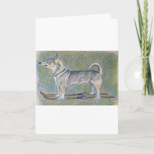 Tarjeta de felicitación para perros Vollhound (Anverso)