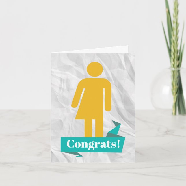 Tarjeta de felicitación para persona trans (Anverso)
