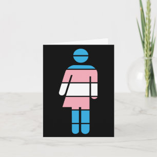 Tarjeta de felicitación para persona transgénero