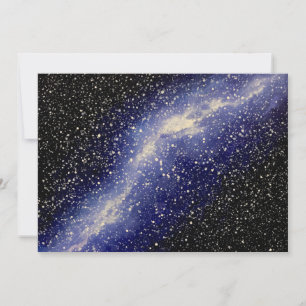 Tarjeta de felicitación para pintura de galaxia