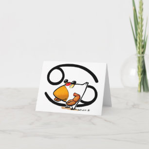 Tarjeta de felicitación para pollo con cáncer