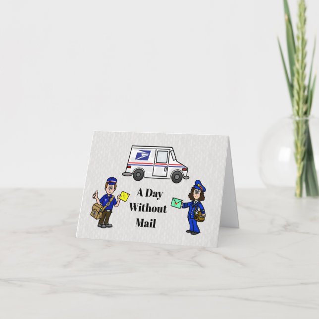 Tarjeta de felicitación para portadores de correo  (Anverso)
