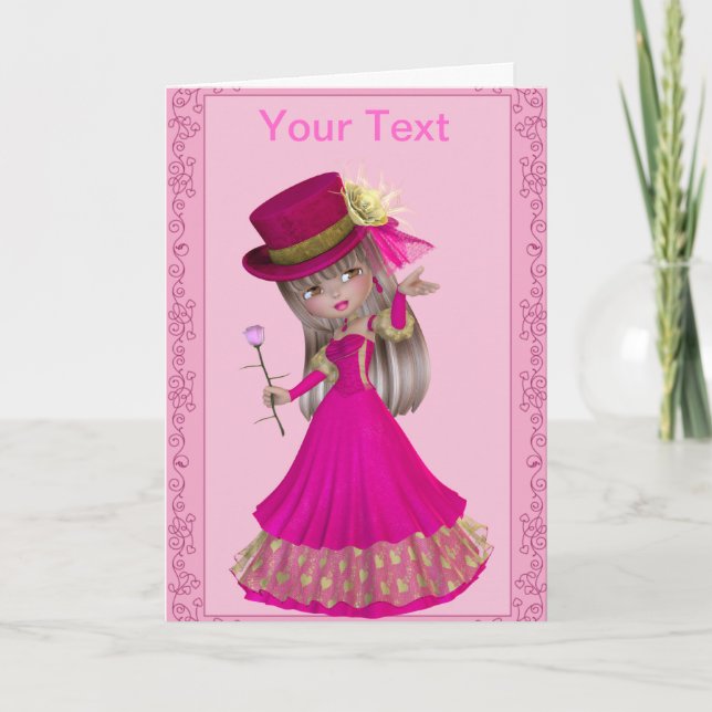 Tarjeta de felicitación para Princess Blond (Anverso)