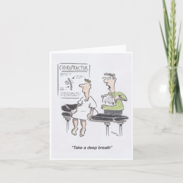 Tarjeta de felicitación para quiropractor (Anverso)