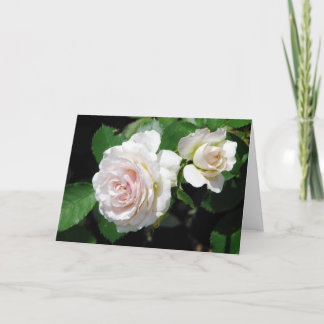 Tarjeta de felicitación para rosas
