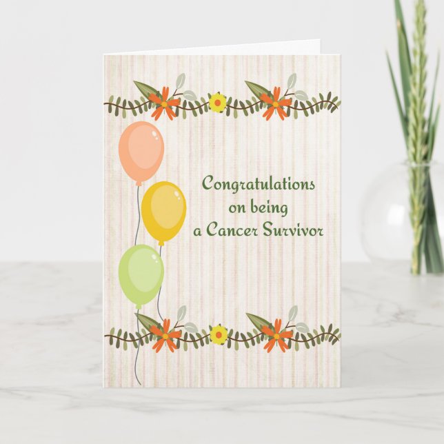 Tarjeta de felicitación para sobreviviente de cánc (Anverso)