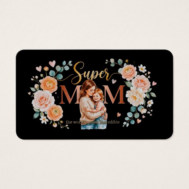 Tarjeta de Felicitación para Super Mamá 💖 Tarjeta (Frente)
