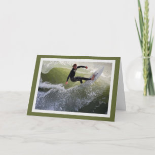 Tarjeta de felicitación para surfistas de Californ